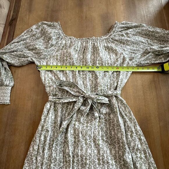 Alice + Olivia Off-The-Shoulder Mary Belted Mini Dress Puff Sleeve Size XL - Picture 5 of 16